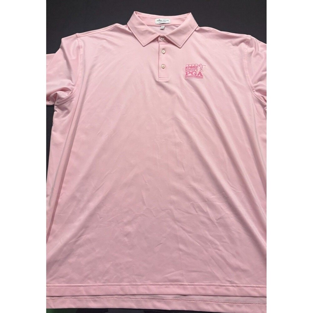 Peter Millar Polo Shirt Mens XXL Summer Comfort Golf KPMG PGA Womn Breast Cancer